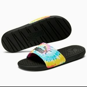 6 PUMA Tie Die Women's Slides - Limited Edition!